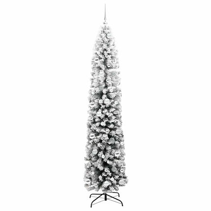 Konstgjord julgran Grön 210 cm PVC och stål och plast