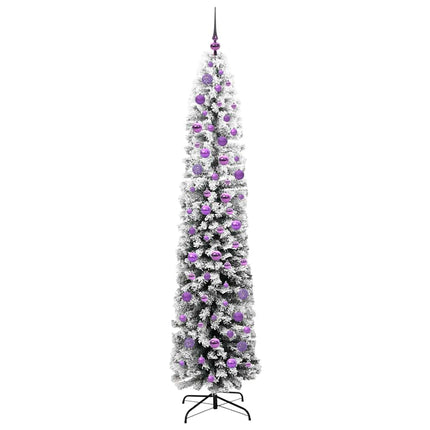 Konstgjord julgran Grön 210 cm PVC och stål och plast