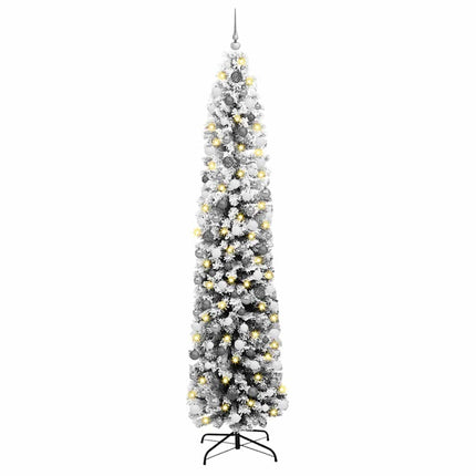 Konstgjord julgran Grön 240 cm PVC och stål och plast