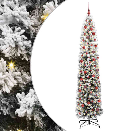 Konstgjord julgran Grön 240 cm PVC och stål och plast