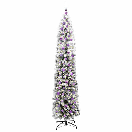Konstgjord julgran Grön 240 cm PVC och stål och plast