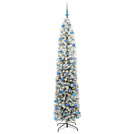 Konstgjord julgran Grön 240 cm PVC och stål och plast
