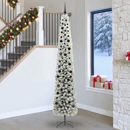 Konstgjord julgran Grön 270 cm PVC och stål och plast