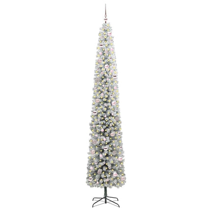 Konstgjord julgran Grön 270 cm PVC och stål och plast