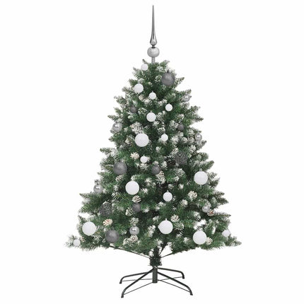 Konstgjord julgran Grön 120 cm PVC och Plast och Stål