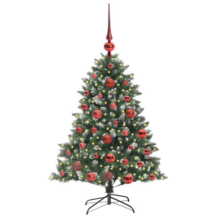 Konstgjord julgran Grön 120 cm PVC och Plast och Stål