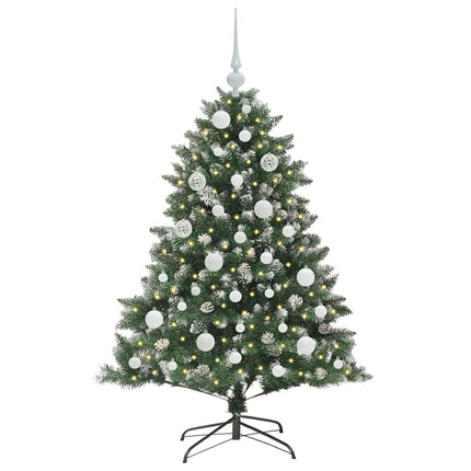 Konstgjord julgran Grön 120 cm PVC och Plast och Stål