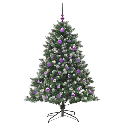 Konstgjord julgran Grön 150 cm PVC och Plast och Stål