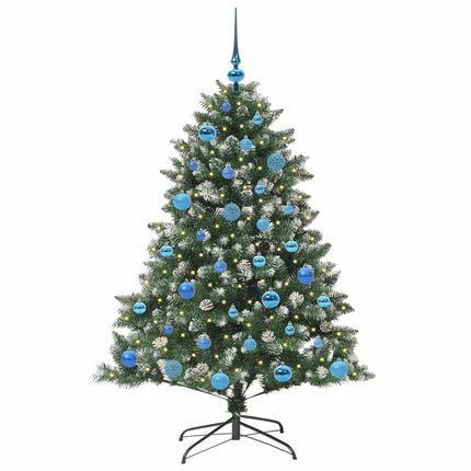Konstgjord julgran Grön 150 cm PVC och Plast och Stål