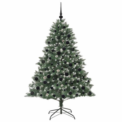 Konstgjord julgran Grön 180 cm PVC och Plast och Stål