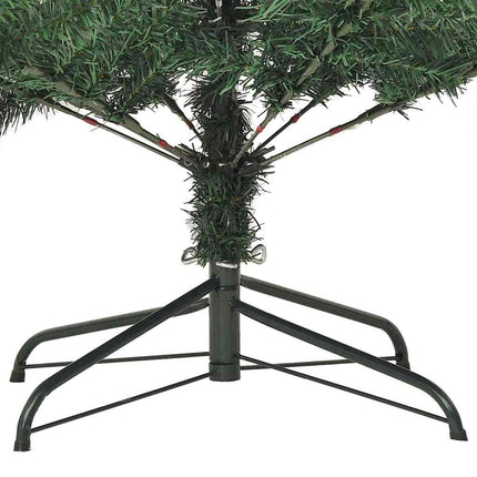 Konstgjord julgran Grön 180 cm PVC och Plast och Stål