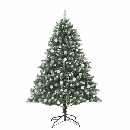 Konstgjord julgran Grön 180 cm PVC och Plast och Stål