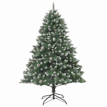Konstgjord julgran Grön 180 cm PVC och Plast och Stål