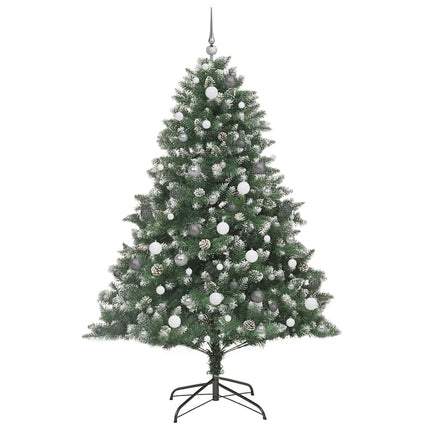 Konstgjord julgran Grön 210 cm PVC och Plast och Stål