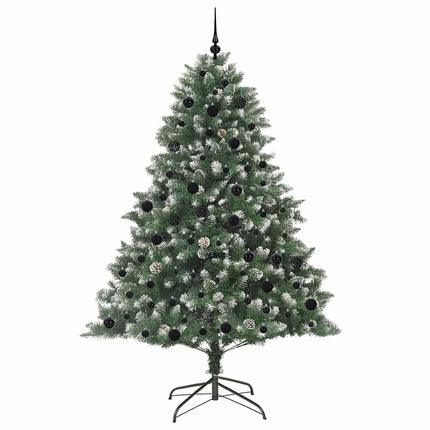 Konstgjord julgran Grön 210 cm PVC och Plast och Stål
