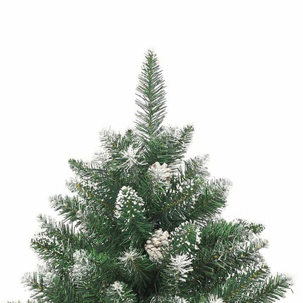 Konstgjord julgran Grön 210 cm PVC och Plast och Stål