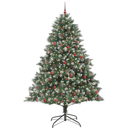 Konstgjord julgran Grön 240 cm PVC och Plast och Stål