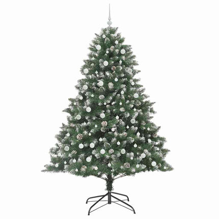 Konstgjord julgran Grön 240 cm PVC och Plast och Stål