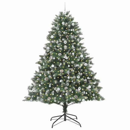 Konstgjord julgran Grön 240 cm PVC och Plast och Stål