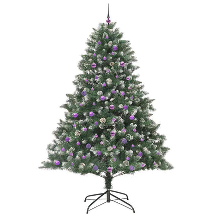 Konstgjord julgran Grön 240 cm PVC och Plast och Stål