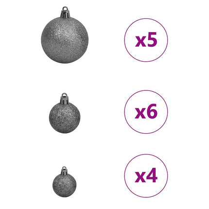 Konstgjort smalt julträd med 150 LED-lampor Grön och Vit 120 cm