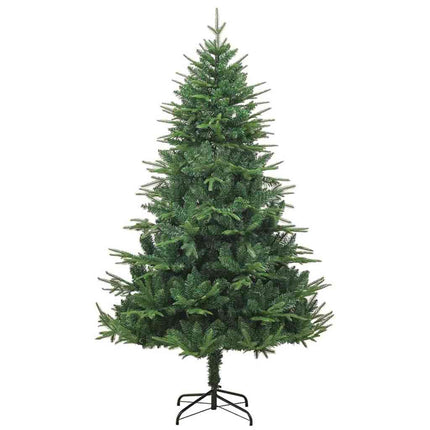 Konstgjord Förbelyst Julgran med Bollsats Grön 180 cm