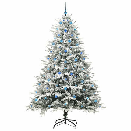 Konstgjord Förbelyst Julgran med Bollsats Grön 240 cm