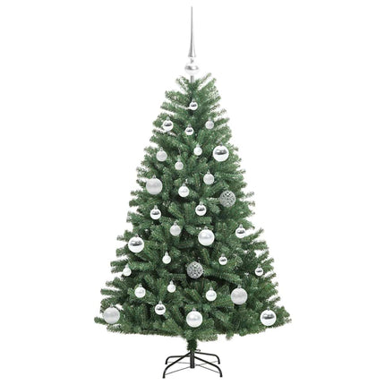 Plast Hingad Julgran med stativ Grön 120 cm PVC och metall