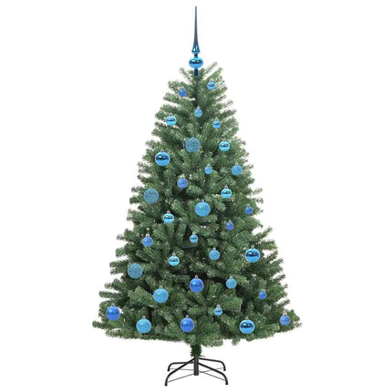 Plast Hingad Julgran med stativ Grön 150 cm PVC och metall