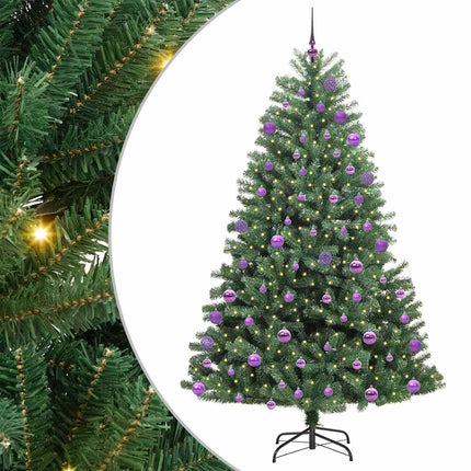 Plast Hingad Julgran med stativ Grön 180 cm PVC och metall