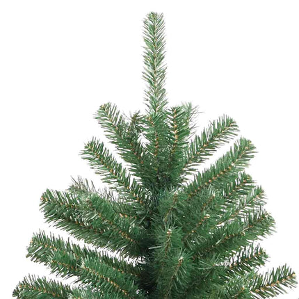 Plast Hingad Julgran med stativ Grön 210 cm PVC och metall