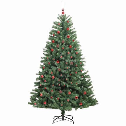 Plast Hingad Julgran med stativ Grön 210 cm PVC och metall