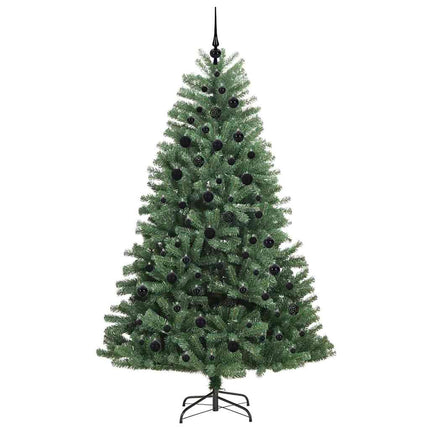 Plast Hingad Julgran med stativ Grön 210 cm PVC och metall