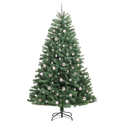 Plast Hingad Julgran med stativ Grön 210 cm PVC och metall