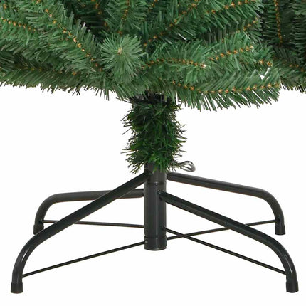 Plast Hingad Julgran med stativ Grön 210 cm PVC och metall
