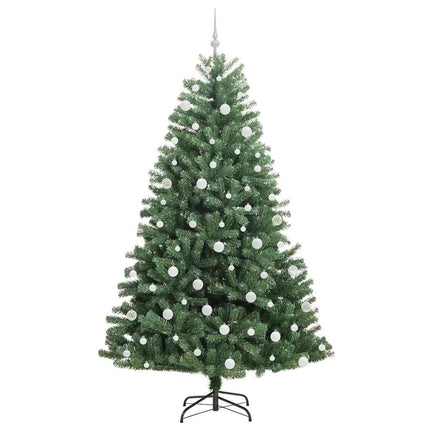 Plast Hingad Julgran med stativ Grön 210 cm PVC och metall