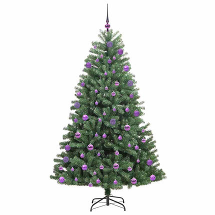 Plast Hingad Julgran med stativ Grön 210 cm PVC och metall