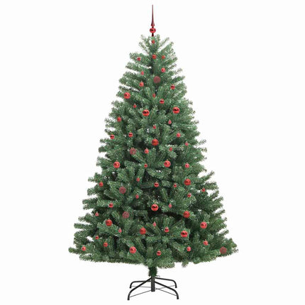 Plast Hingad Julgran med stativ Grön 240 cm PVC och metall