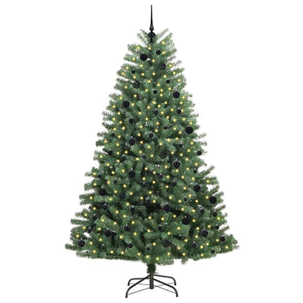 Plast Hingad Julgran med stativ Grön 240 cm PVC och metall