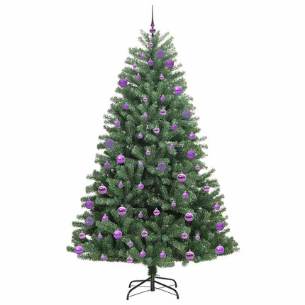 Plast Hingad Julgran med stativ Grön 240 cm PVC och metall