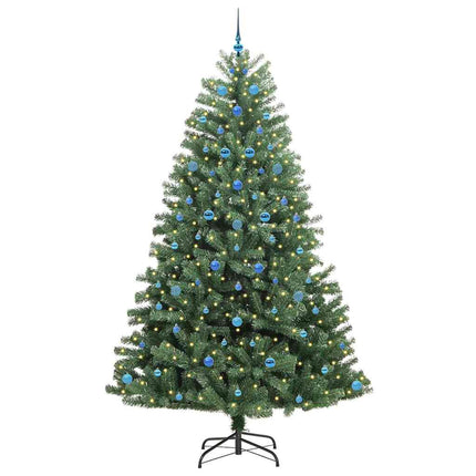 Plast Hingad Julgran med stativ Grön 240 cm PVC och metall
