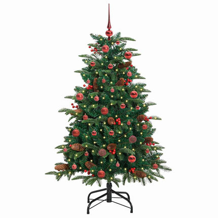 Konstgjord julgran Grön 150 cm PVC och Metall och Plast