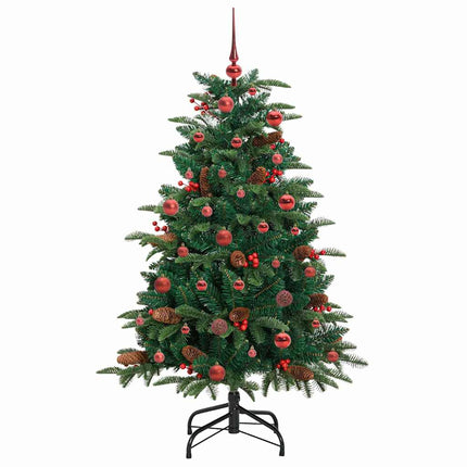Konstgjord julgran Grön 150 cm PVC och Metall och Plast