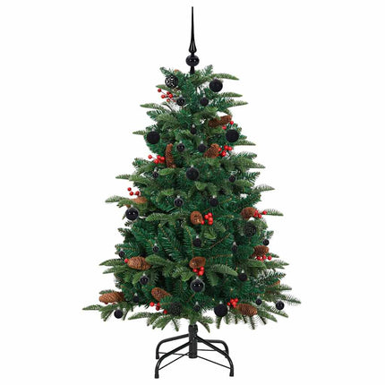 Konstgjord julgran Grön 150 cm PVC och Metall och Plast