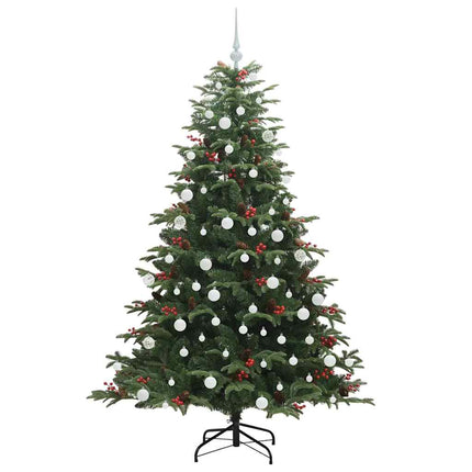 Konstgjord julgran Grön 180 cm PVC och Metall och Plast