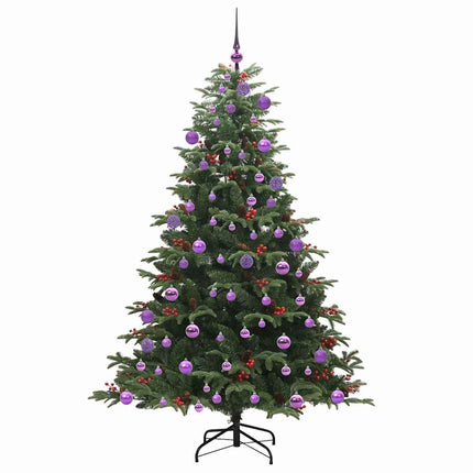 Konstgjord julgran Grön 180 cm PVC och Metall och Plast