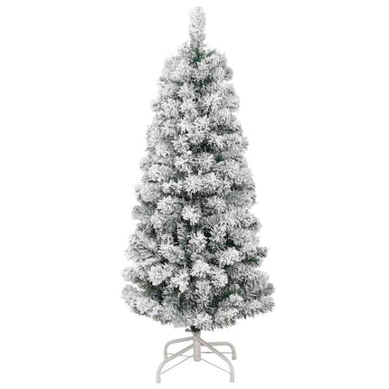Plast Hingad Julgran med 150 LED-lampor Grön och Vit 120 cm