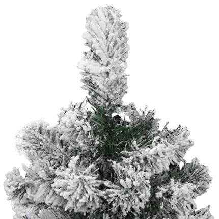 Plast Hingad Julgran med 150 LED-lampor Grön och Vit 150 cm