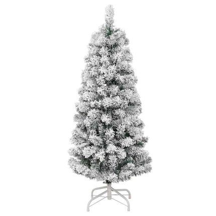 Plast Hingad Julgran med 150 LED-lampor Grön och Vit 150 cm