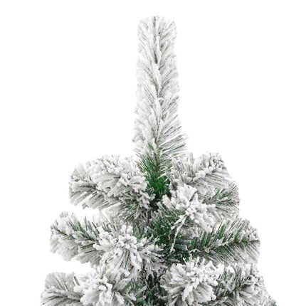 Plast Hingad Julgran med 300 LED-lampor Grön och Vit 210 cm